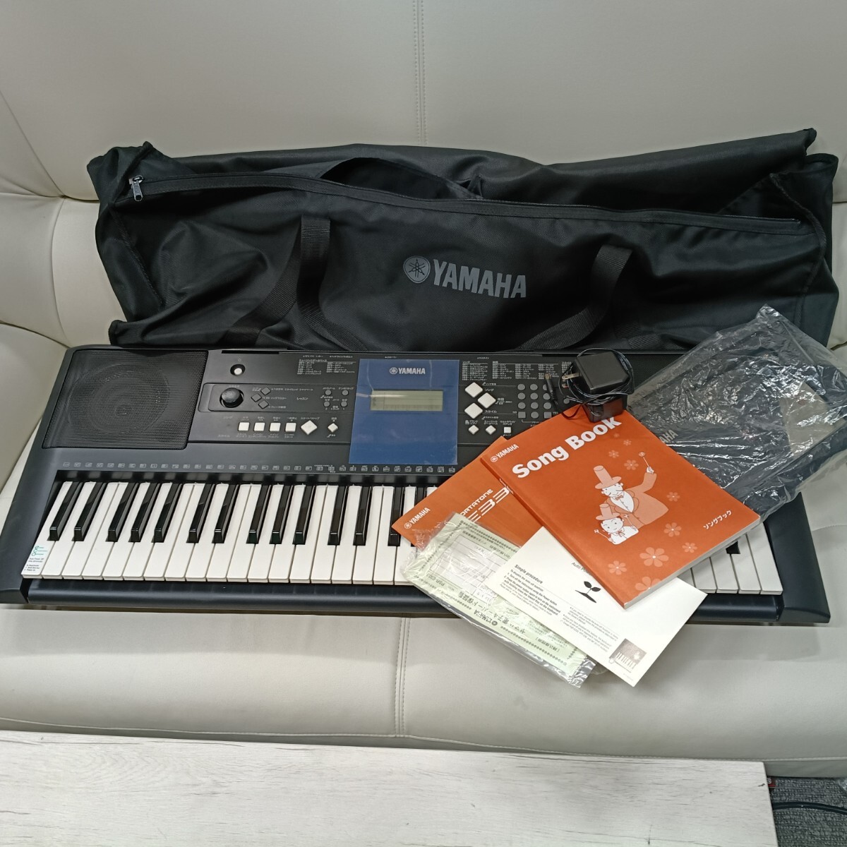 F2 YAMAHA PSR-E333 PortaTone 電子キーボード 61鍵 ACアダプター ケース 取説付 音出し確認済 保管品 ヤマハ