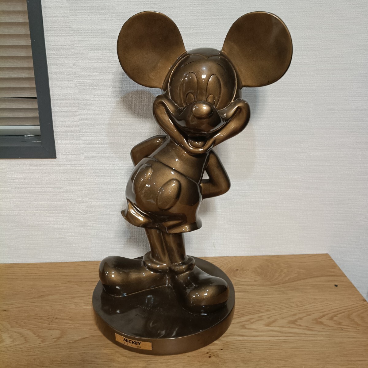 F2 Disney ミッキーマウス ブロンズ像 限定1000体 758/1000 高さ約50cm 4.7kg フィギュア オブジェ ディズニー コレクション 中古