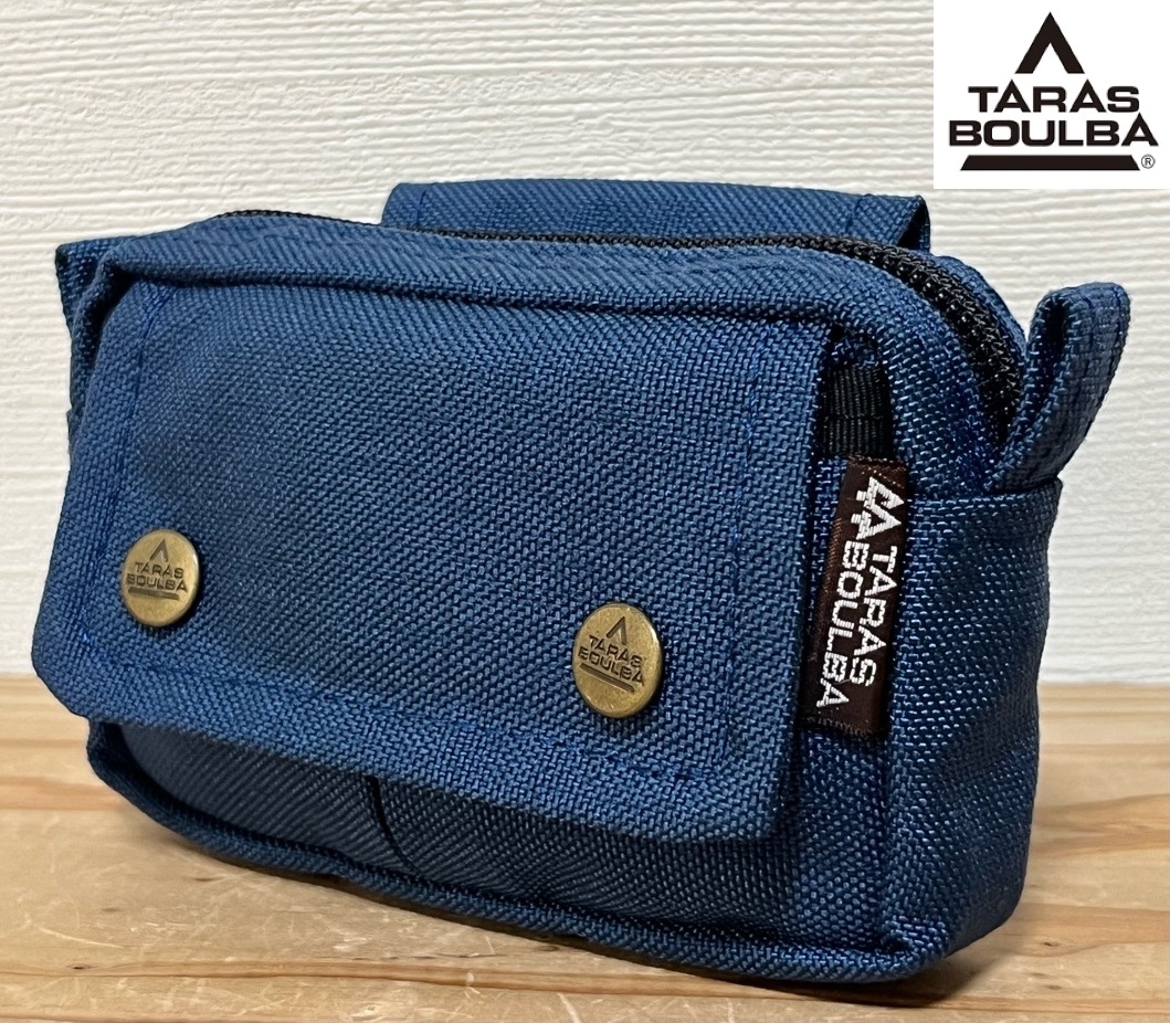 TARAS BOULBA ウエストポーチ ブルー ネイビー 中古 タラスブルバ ポーチ 小物入 バッグ アシックス asics
