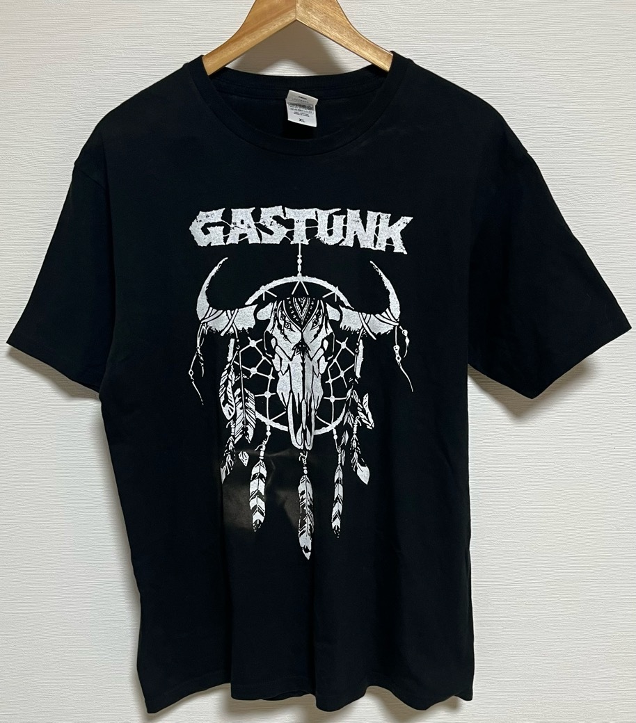 GASTUNK Tシャツ XL ブラック 古着 ガスタンク ジャパコア ハードコア