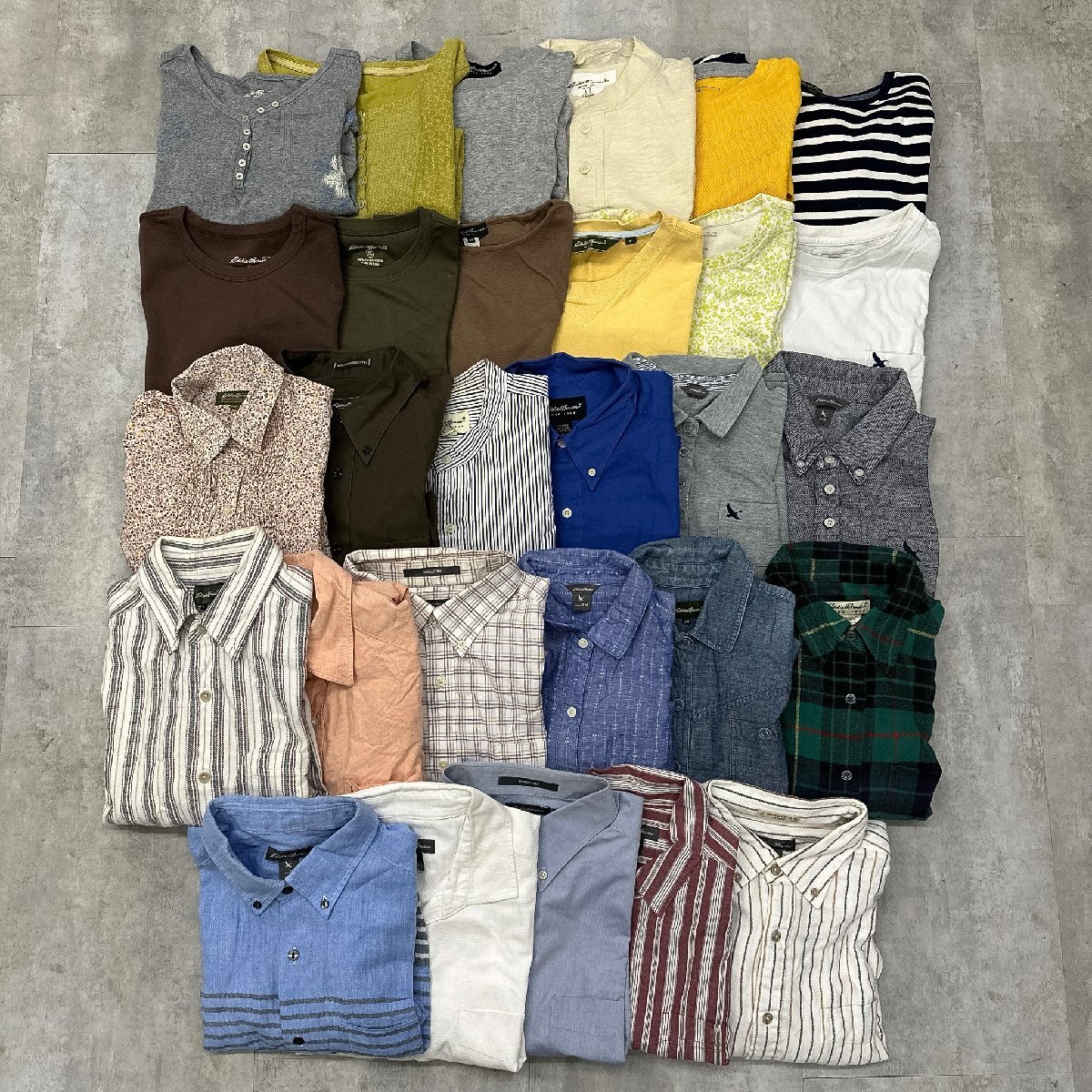 【69点】Eddie Bauer 古着まとめ売り◆秋冬メイン ジャケット シャツ セーター ダウン ベスト メンズ レディース アメカジ 卸 セット