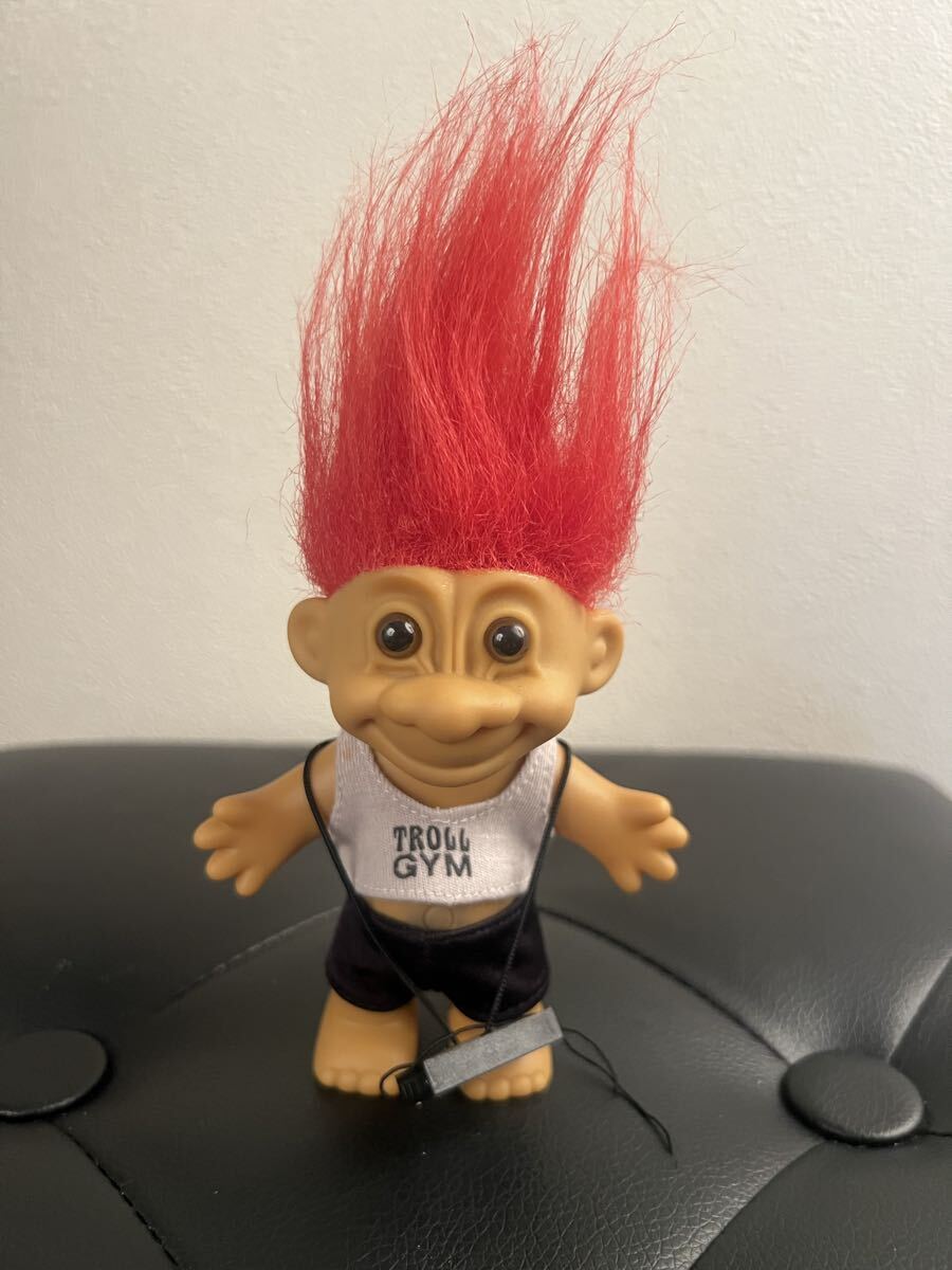 ヴィンテージ トロール人形 TROLL GYM 赤髪 フィギュア