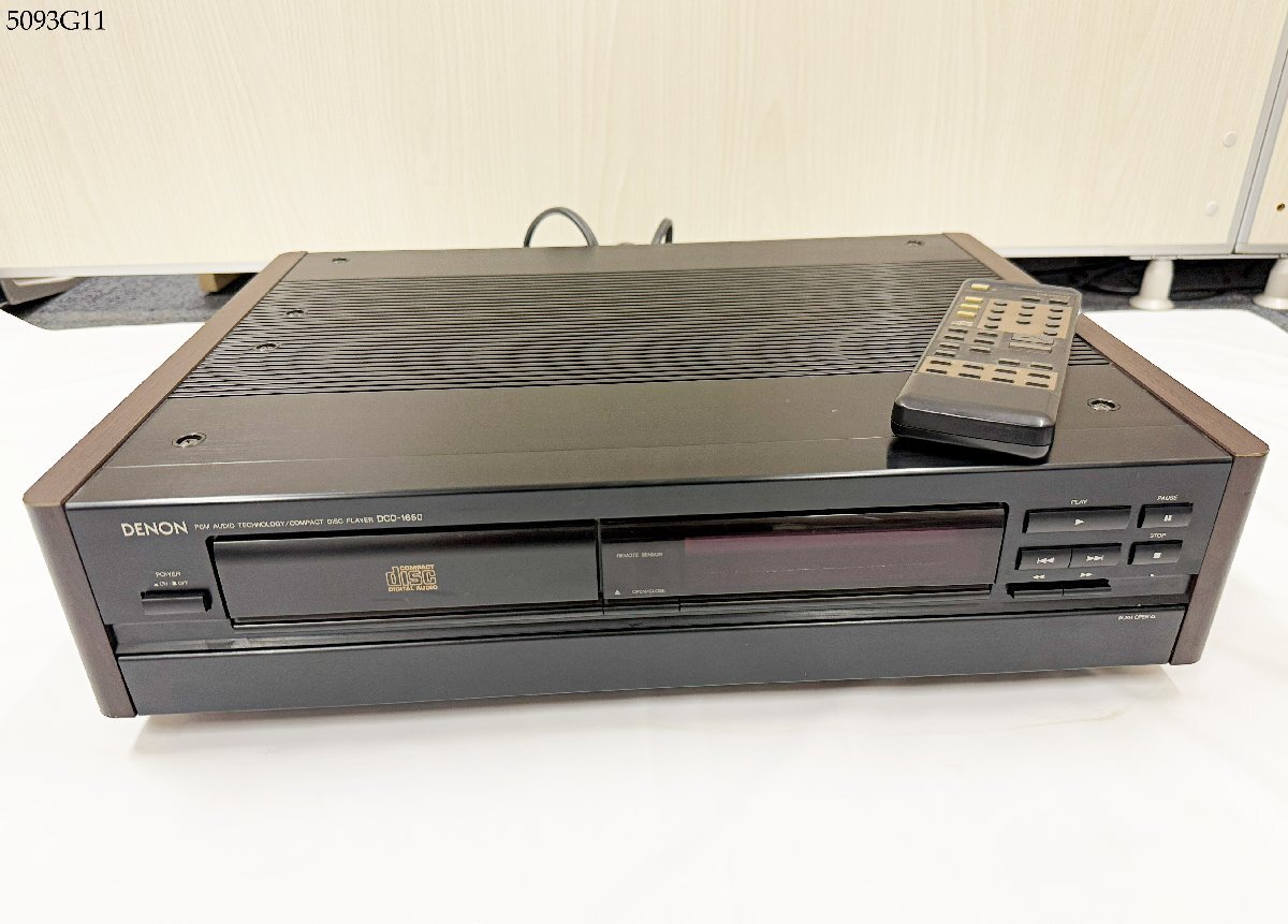 通電OK DENON デノン DCD-1650 CDプレイヤー オーディオ機器 音響機器 リモコン付き 5093G11.