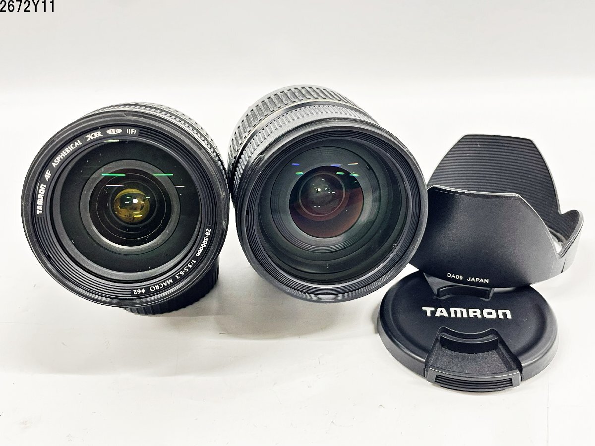 TAMRON タムロン SP AF ASPHERICAL XR Di LD [IF] 28-75mm 1:2.8 28-300mm 1:3.5-6.3 MACRO ニコン用 一眼レフカメラ レンズ 2本 2672Y11-9