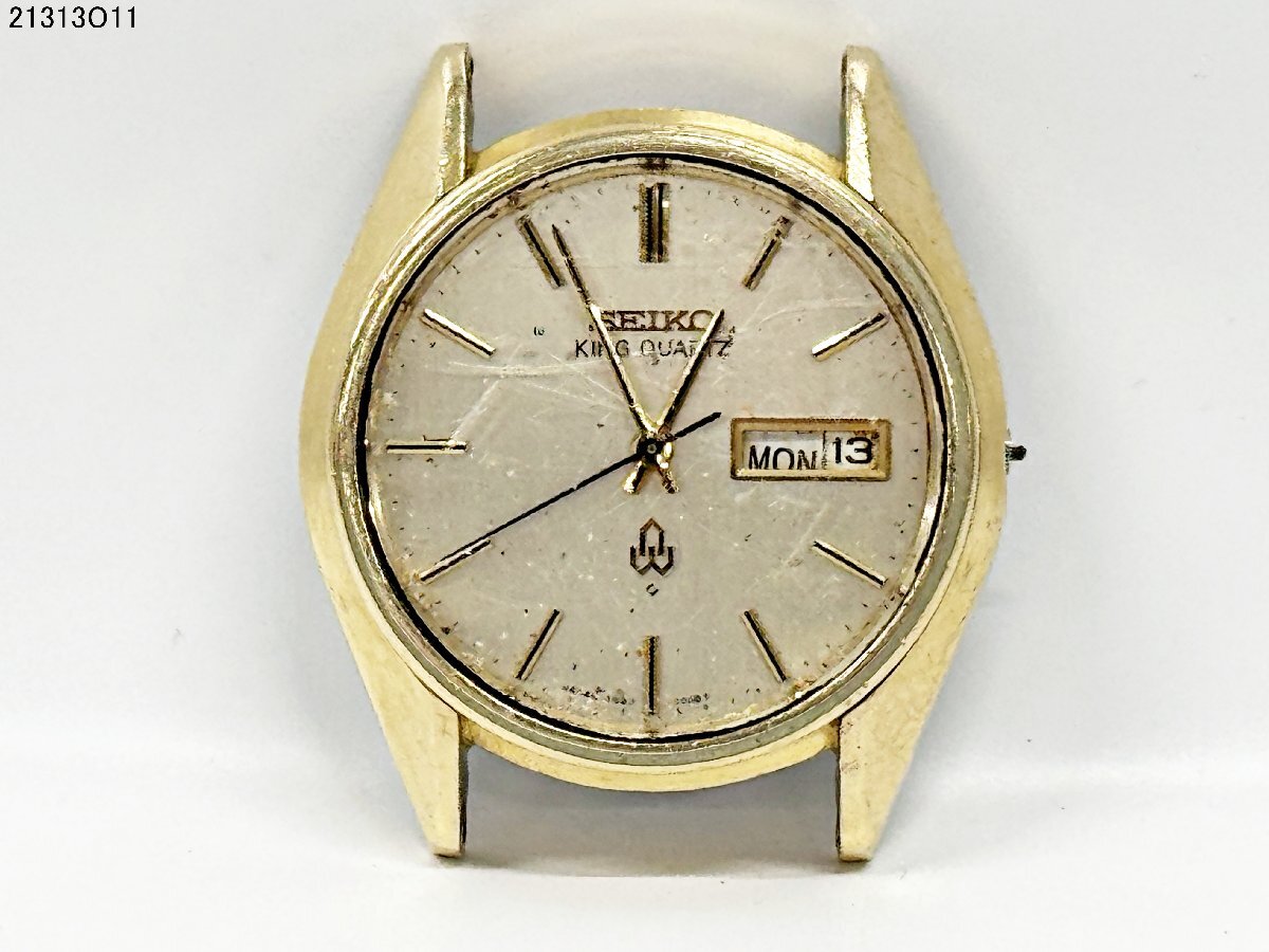 SEIKO セイコー KING QUARTZ キングクォーツ 4823-8000-G デイデイト ゴールド メンズ 腕時計 動作未確認 21313O11-17