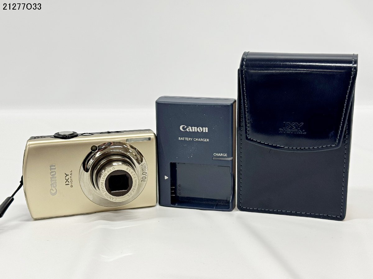 シャッターOK Canon キャノン IXY DIGITAL 920 IS PC1308 ゴールド コンパクト デジタルカメラ バッテリー有 ケース付 21277O33-12