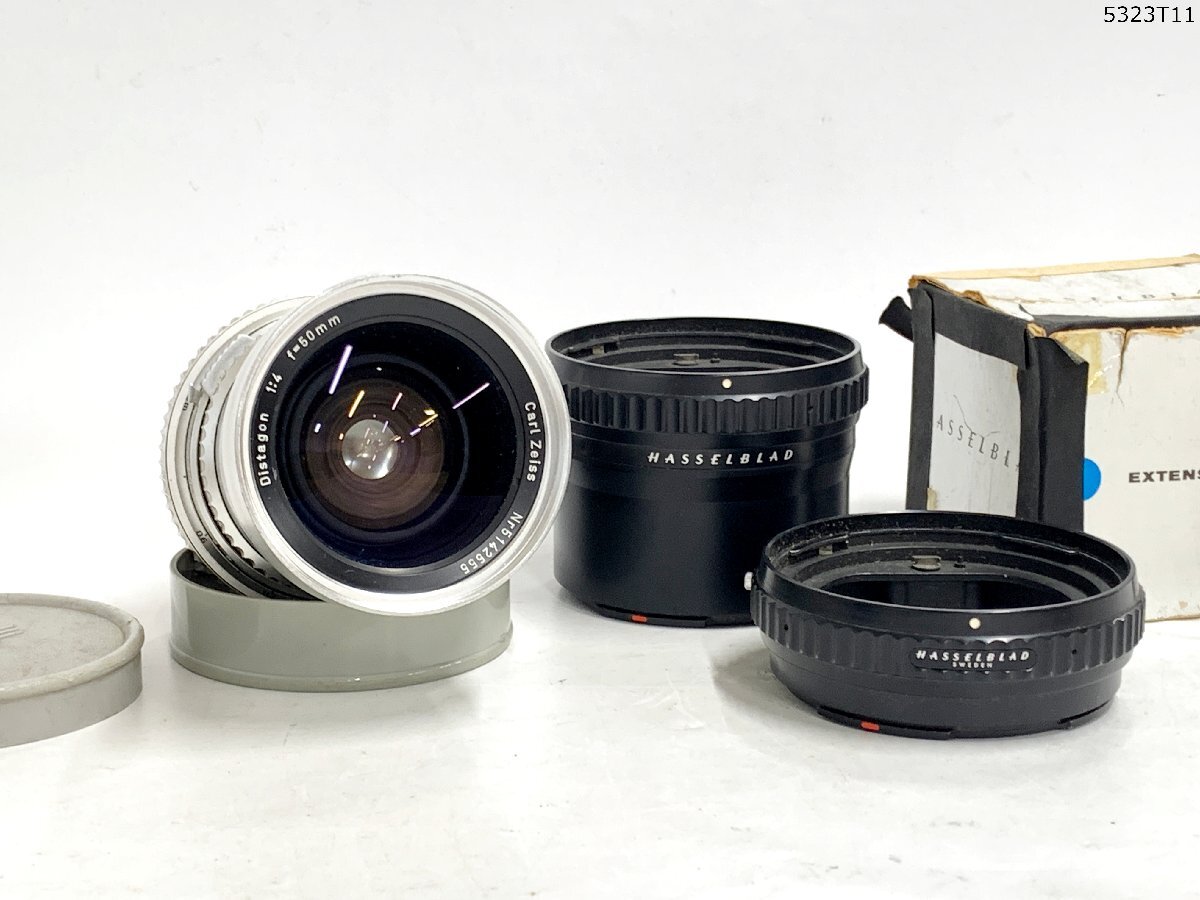 HASSELBLAD ハッセルブラッド Carl Zeiss カールツァイス Distagon 1:4 50mm ExtensionTube 21 55 接写リング 中判 カメラ レンズ 5323T11.