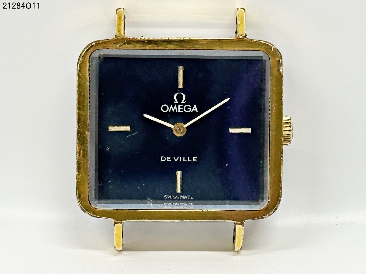 OMEGA オメガ DE VILLE デビル 511.0375 Cal.625 手巻き スクエア ゴールド レディース 腕時計 稼働 ジャンク 21284O11-16