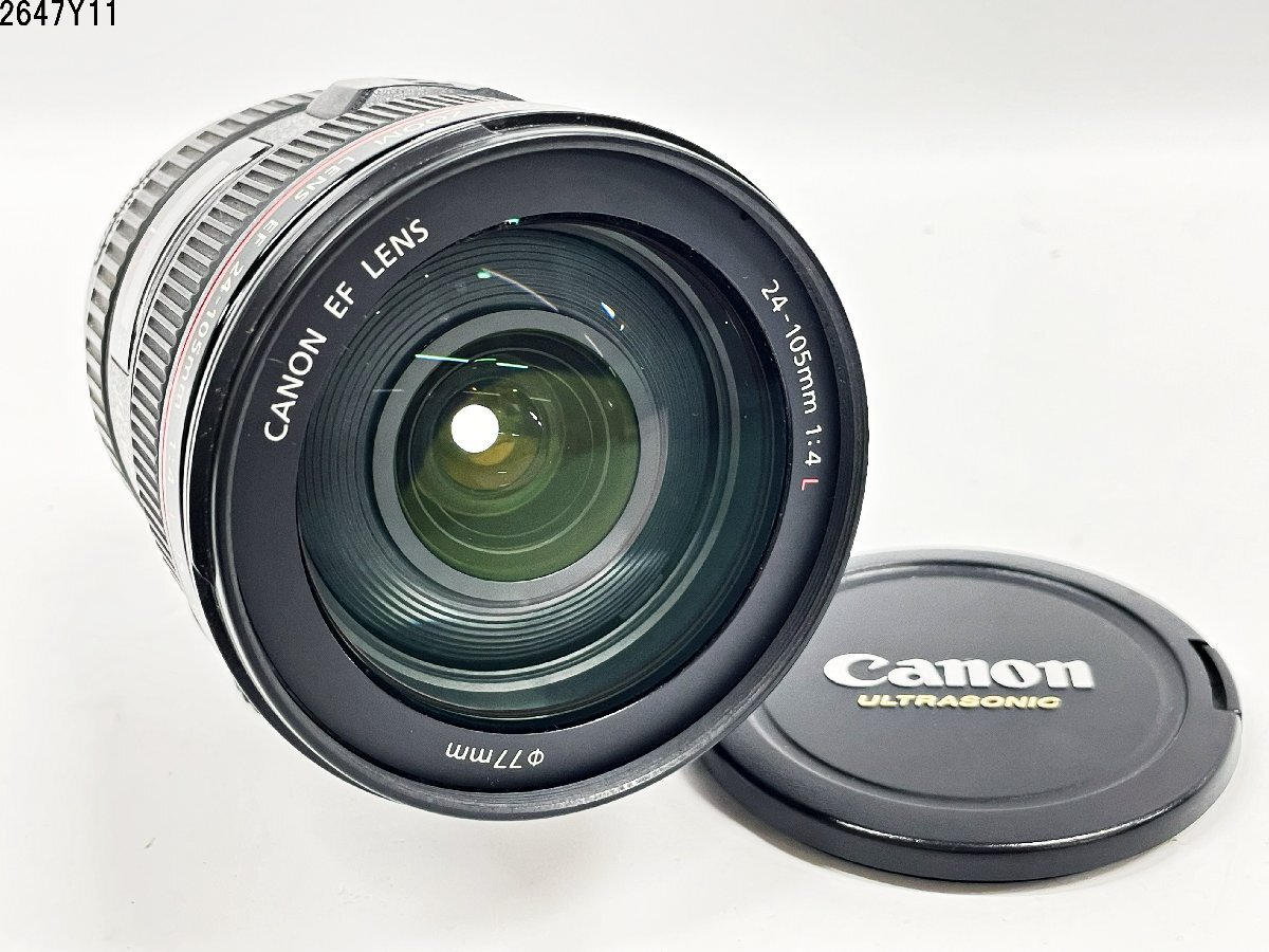 Canon キャノン ZOOM EF 24-105mm 1:4 L IS USM ULTRASONIC IMAGE STABILIZER 一眼レフ カメラ レンズ 2647Y11-12