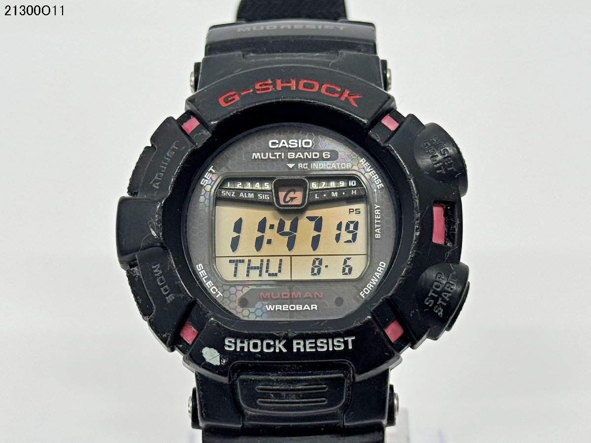CASIO カシオ G-SHOCK Gショック MUDMAN マッドマン GW-9010 タフソーラー 電波 マルチバンド6 デジタル 腕時計 稼動 ジャンク 21300O11-19