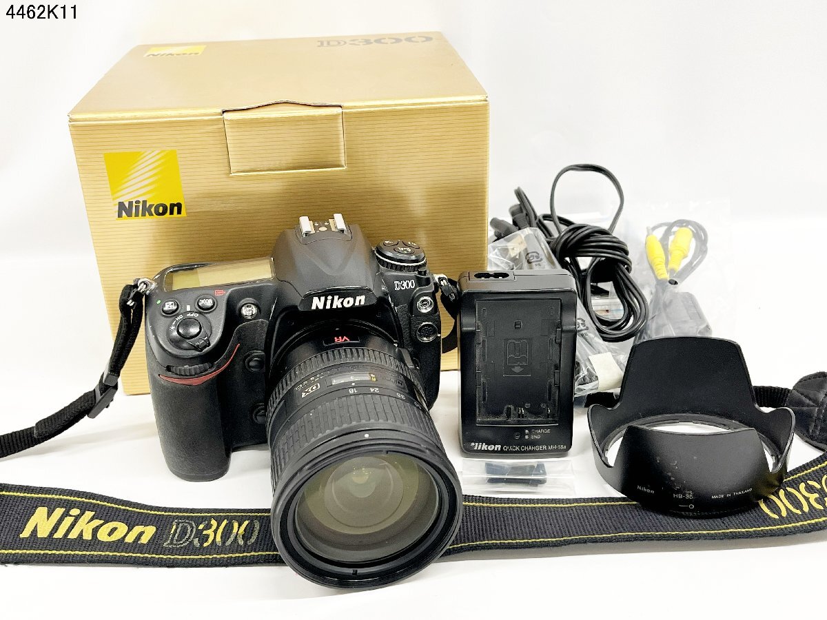 Nikon ニコン D300 AF-S NIKKOR 18-200mm 1:3.5-5.6G ED DX VR 一眼レフ デジタルカメラ ボディ レンズ 説明書 箱付 動作未確認 4462K11-14