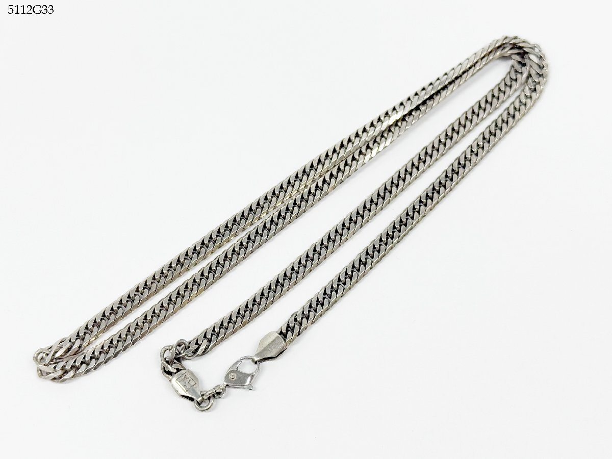 送料無料 Leda SILMA レダシルマ 喜平チェーン ゲルマニウム 重量 約27.41g シルバー ネックレス アクセサリー 5112G13-20