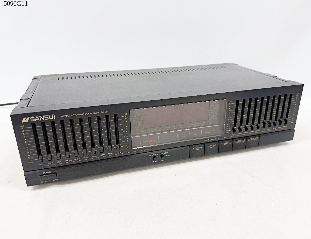 通電OK SANSUI 山水 サンスイ SE-80 グラフィックイコライザー オーディオ機器 5090G11.