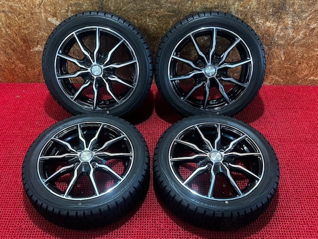 横手発!! B-win 15x4.5 PCD100 4穴 DUNLOP WINTERMAXX01 165/65R15 売切!!
