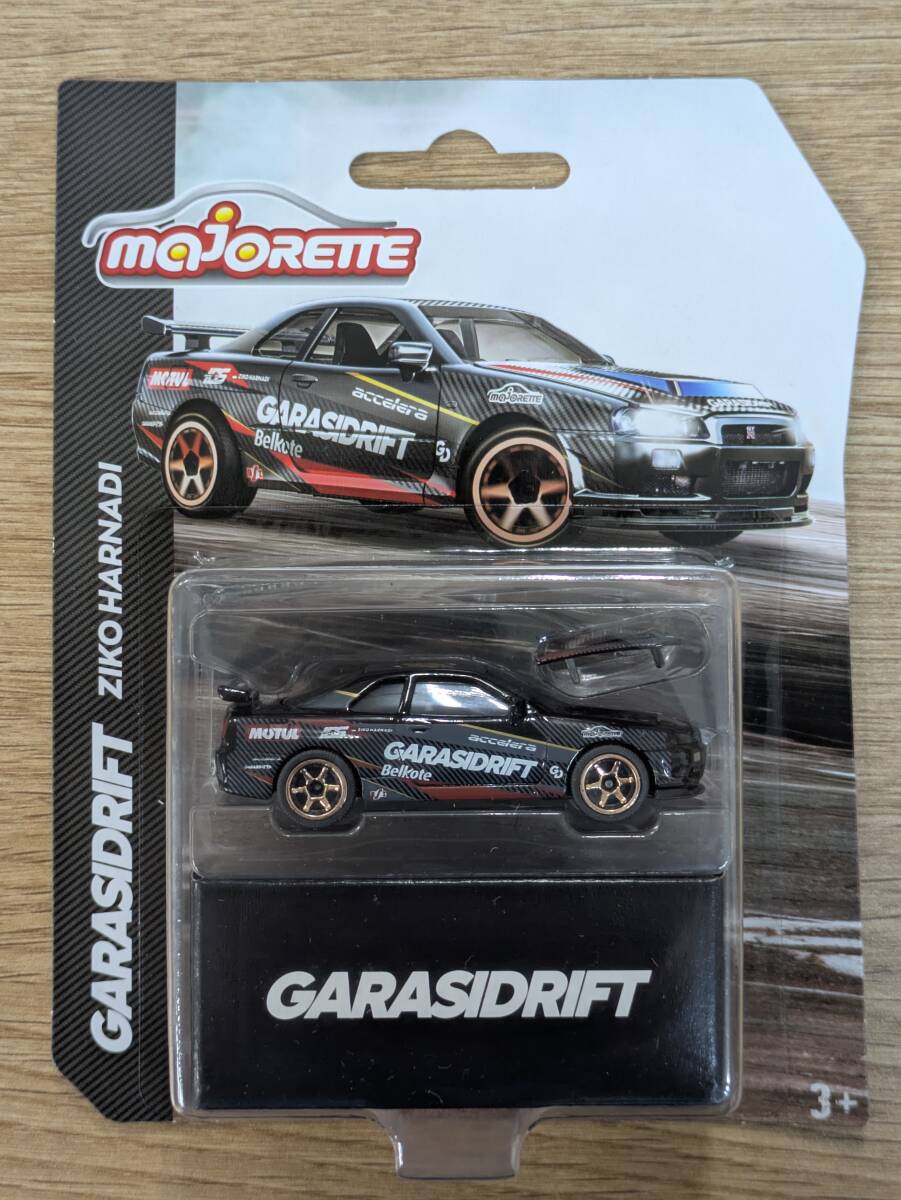 【マジョレット】　GARASIDRIFT　（Ziko Harnadi氏コラボ限定モデル）スカイライン　R34　GT-R