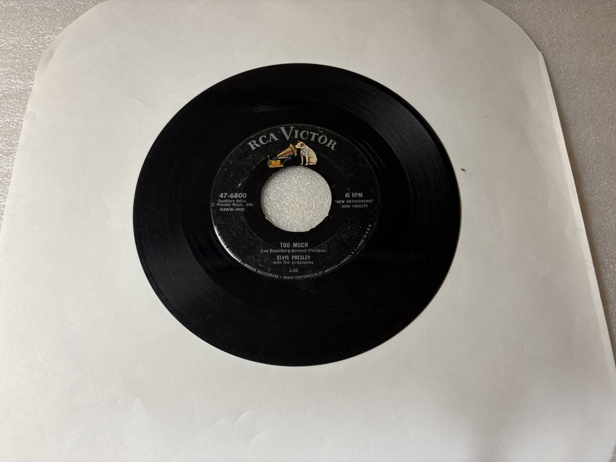 Elvis Presley With The Jordanaires/RCA Victor 47-6800/Too Much/Playing For Keeps/1957