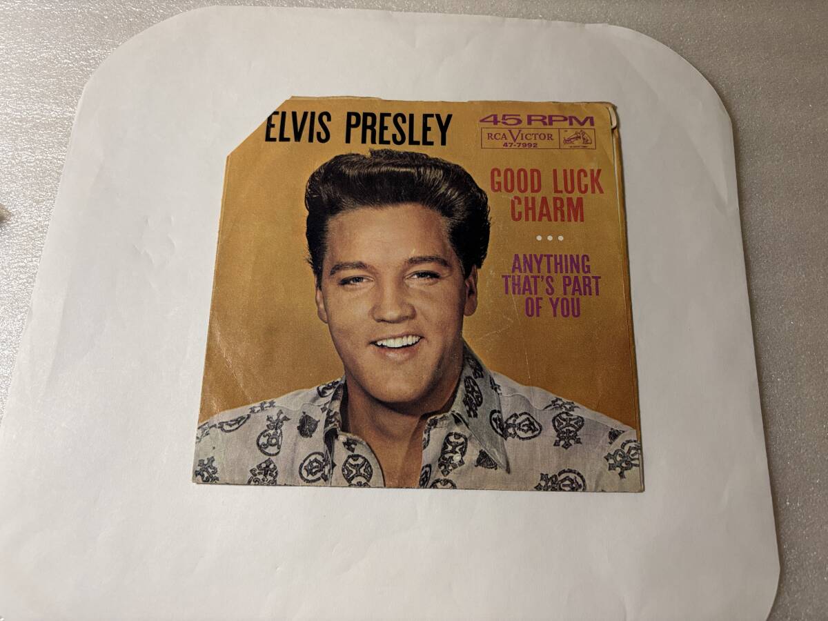 Elvis Presley/RCA Victor 47-7992/Picture Sleeve/ Good Luck Charm/Anything That's Part Of You/1962