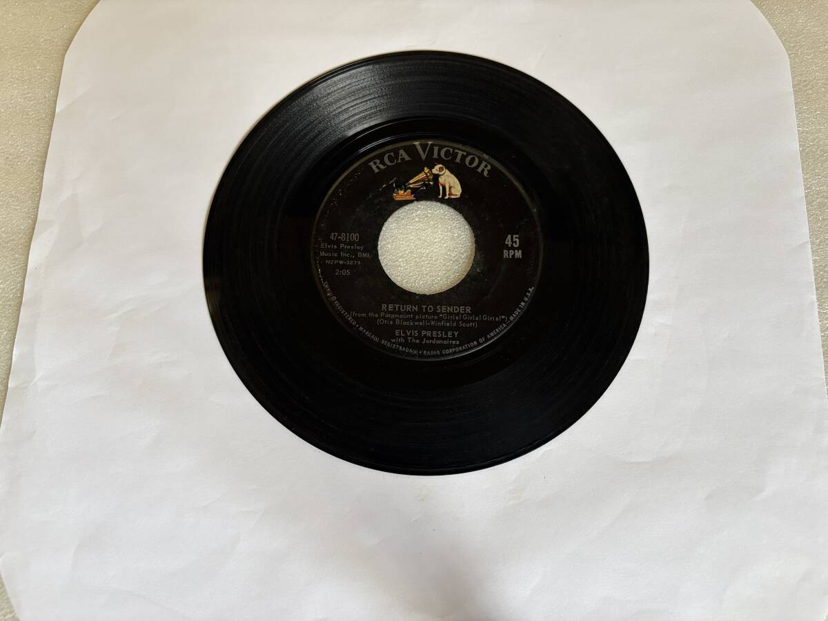 Elvis Presley/RCA Victor 47-8100/ Return To Sender / Where Do You Come From/1962