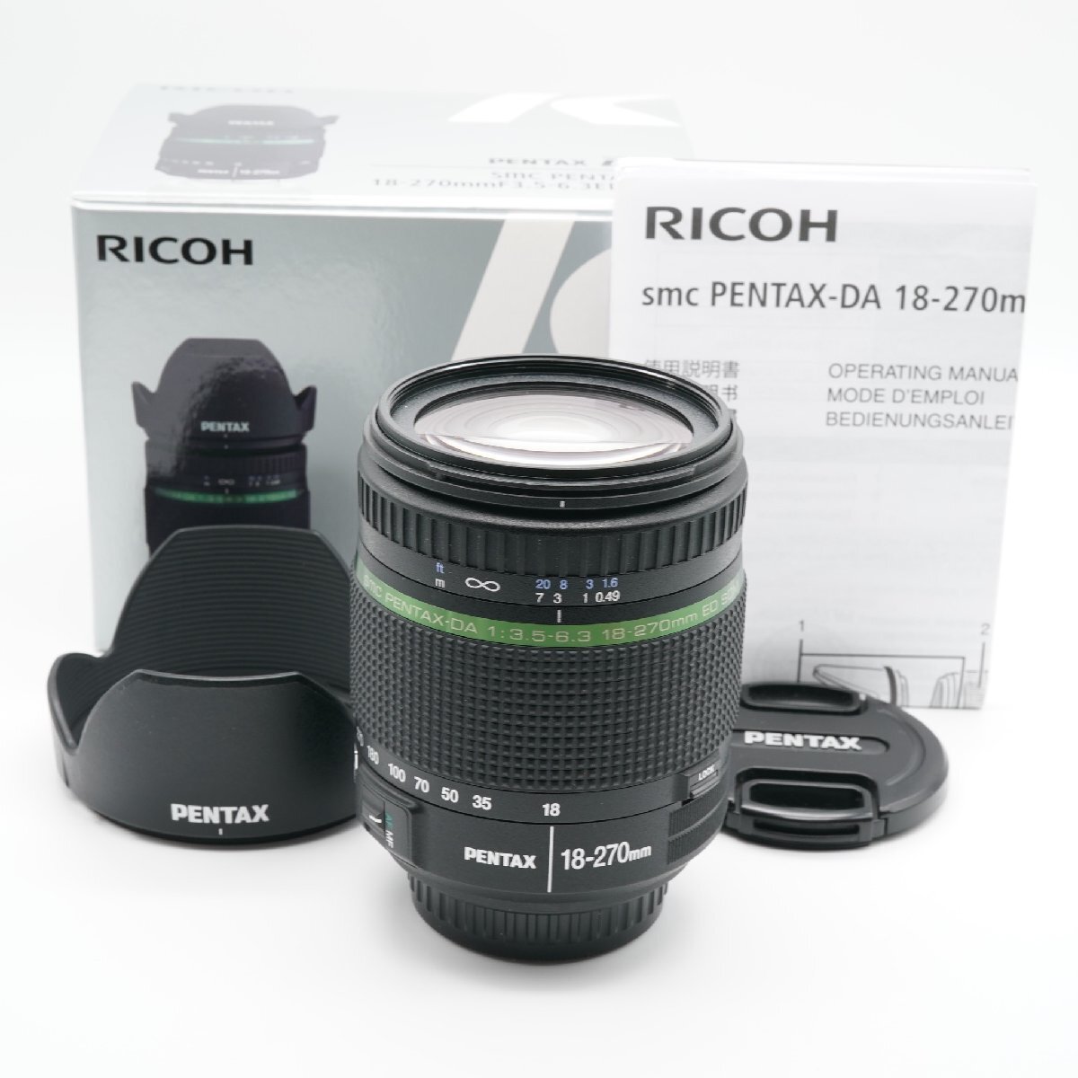 ほぼ新品 PENTAX ペンタックス SMC PENTAX-DA 18-270mm F3.5-6.3 ED SDM あると嬉しい元箱・取説・純正フード付！