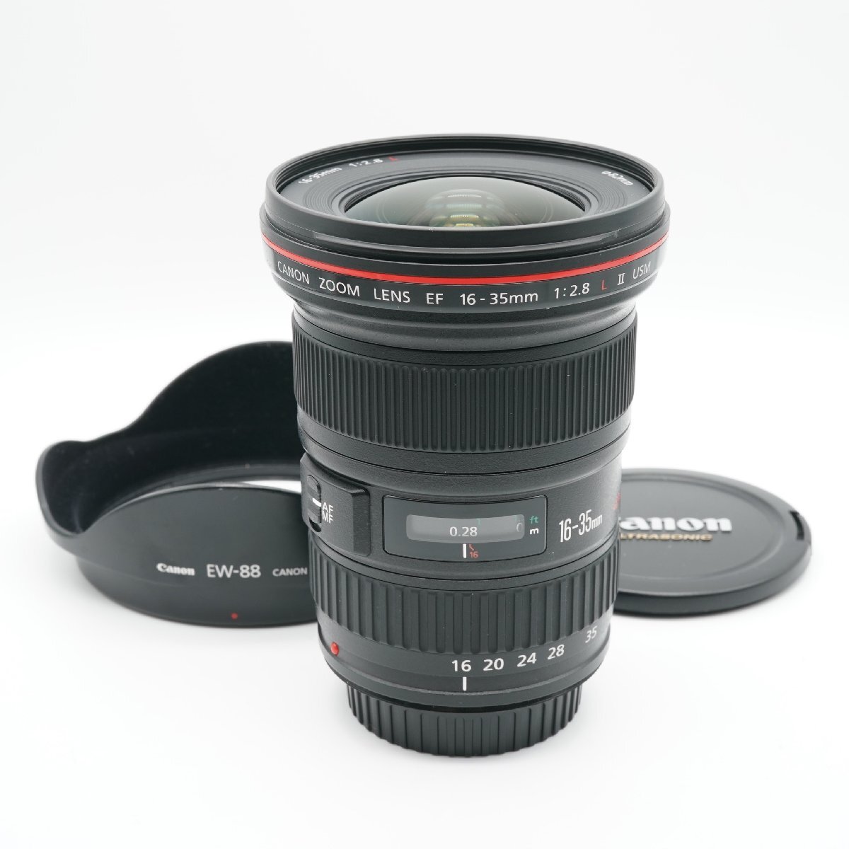 超極上 キヤノン CANON EF 16-35mm F2.8L II USM あると嬉しい純正フード付！