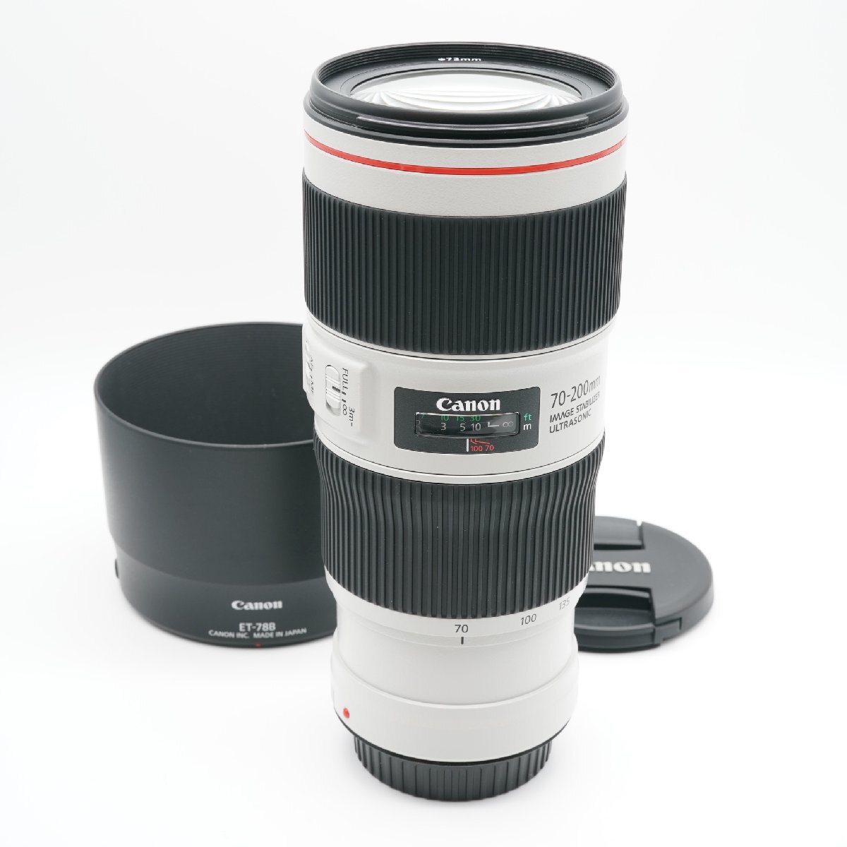 ほぼ新品 Canon キヤノン EF 70-200mm F4 L IS II USM あると嬉しい純正フード付！