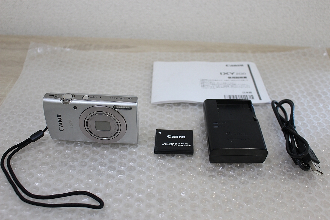 ★良品！Canon コンパクトデジタルカメラ IXY 200 ［シルバー］★ⅩX07