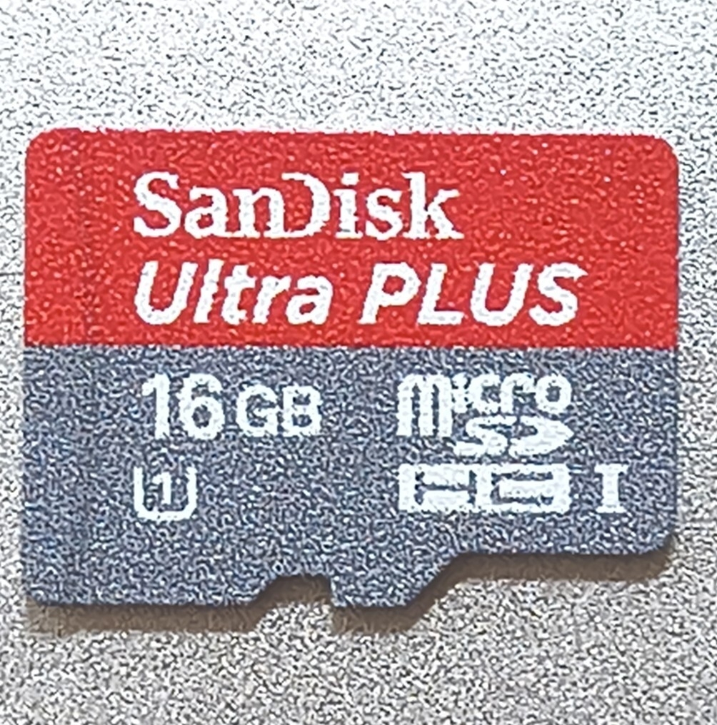16GB SanDisk Ultra Plus マイクロSDカード microSD フォーマット済み