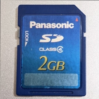 2GB Panasonic SDカード class4 動作確認済み