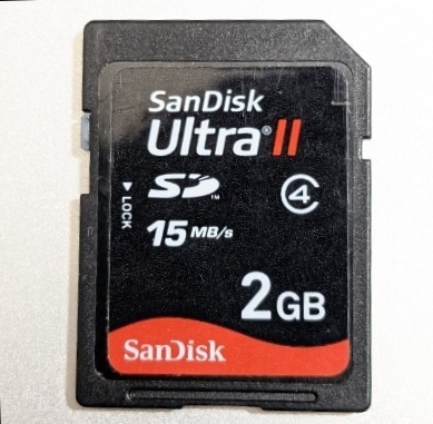 2GB SanDisk Ultra ⅱ SDカード SDカードメモリーカード 動作確認済み