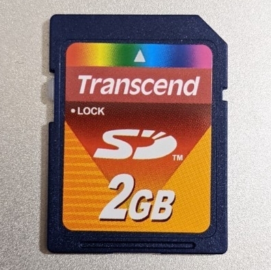 2GB SDカード Transcend トランセンド 動作確認済み