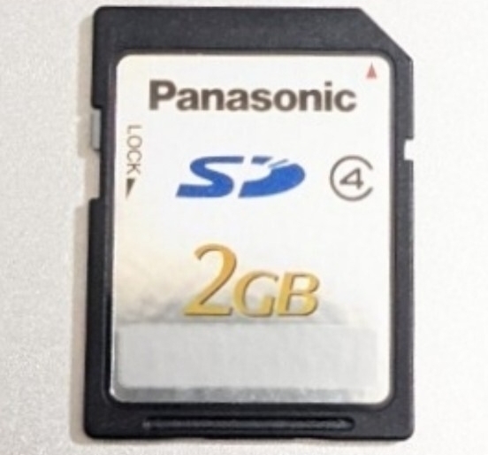 2GB Panasonic SDカード SDメモリーカード 動作確認済み パナソニック