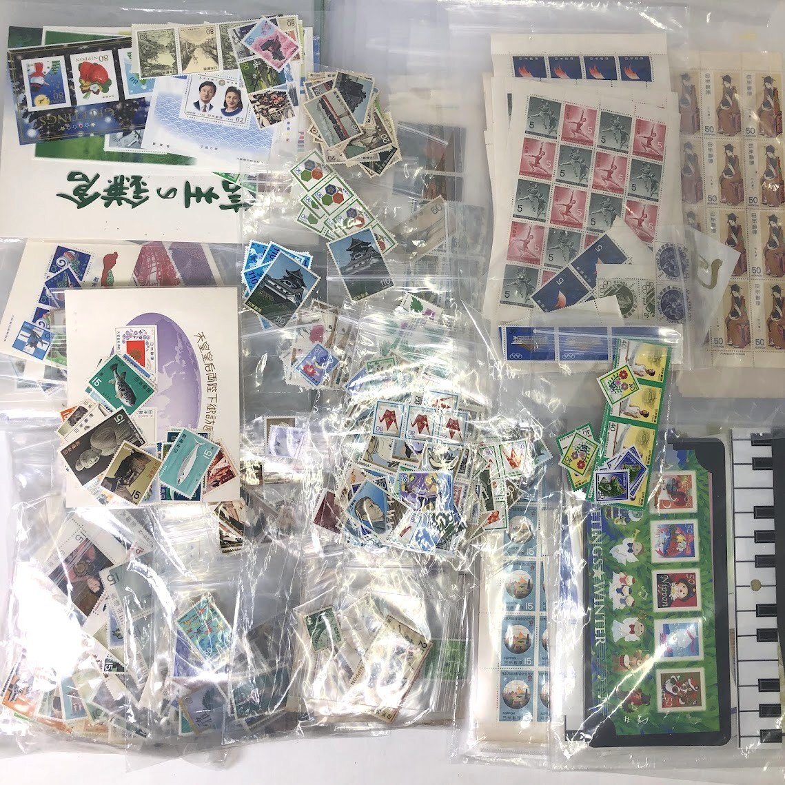 ■未使用 切手 バラ まとめ 額面総額約190,000円分 総重量約2058.13g（袋等含む）【買取まねきや】