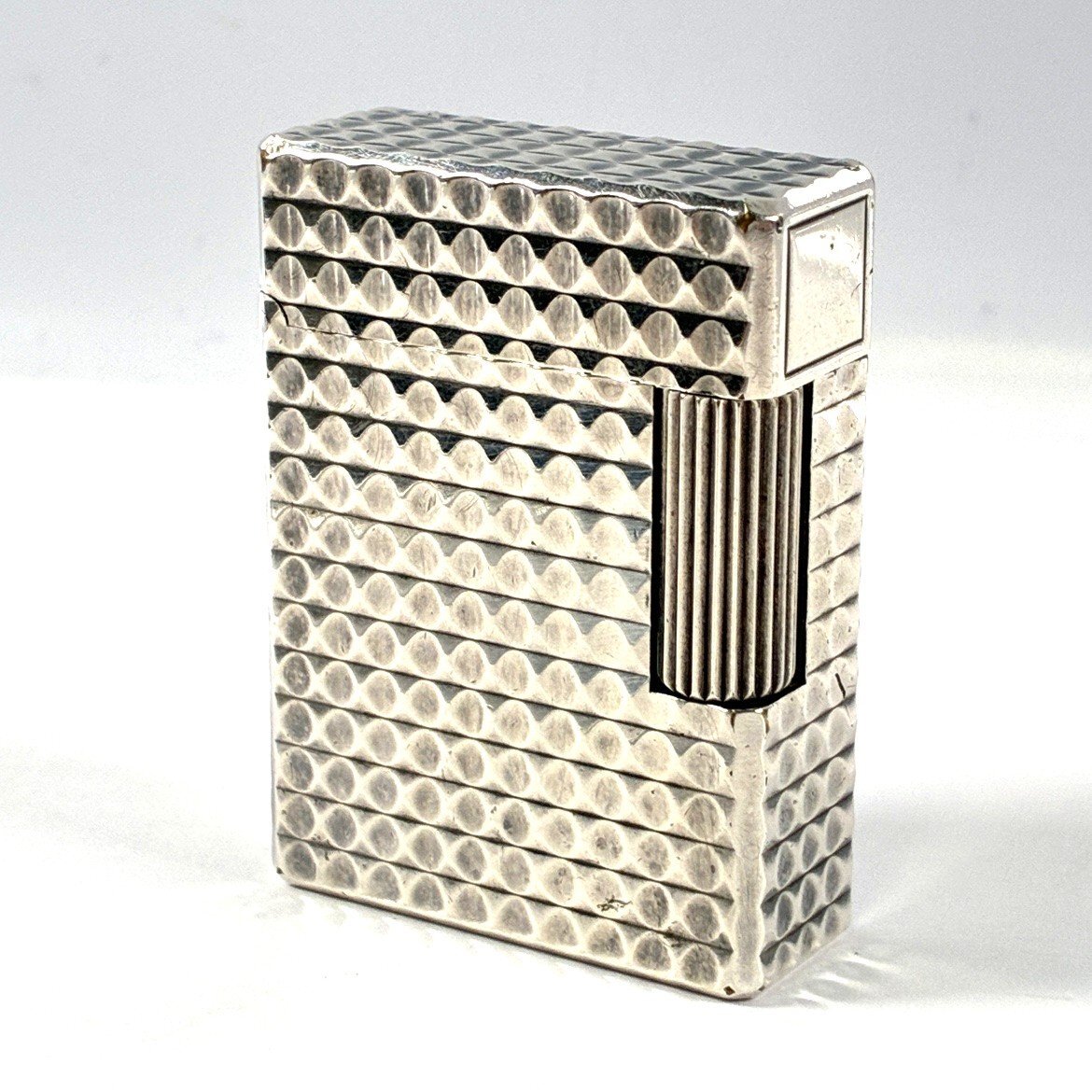 ■S.T.Dupont デュポン ライン1 S ダイヤモンドヘッド加工 シルバー 着火未確認【買取まねきや】