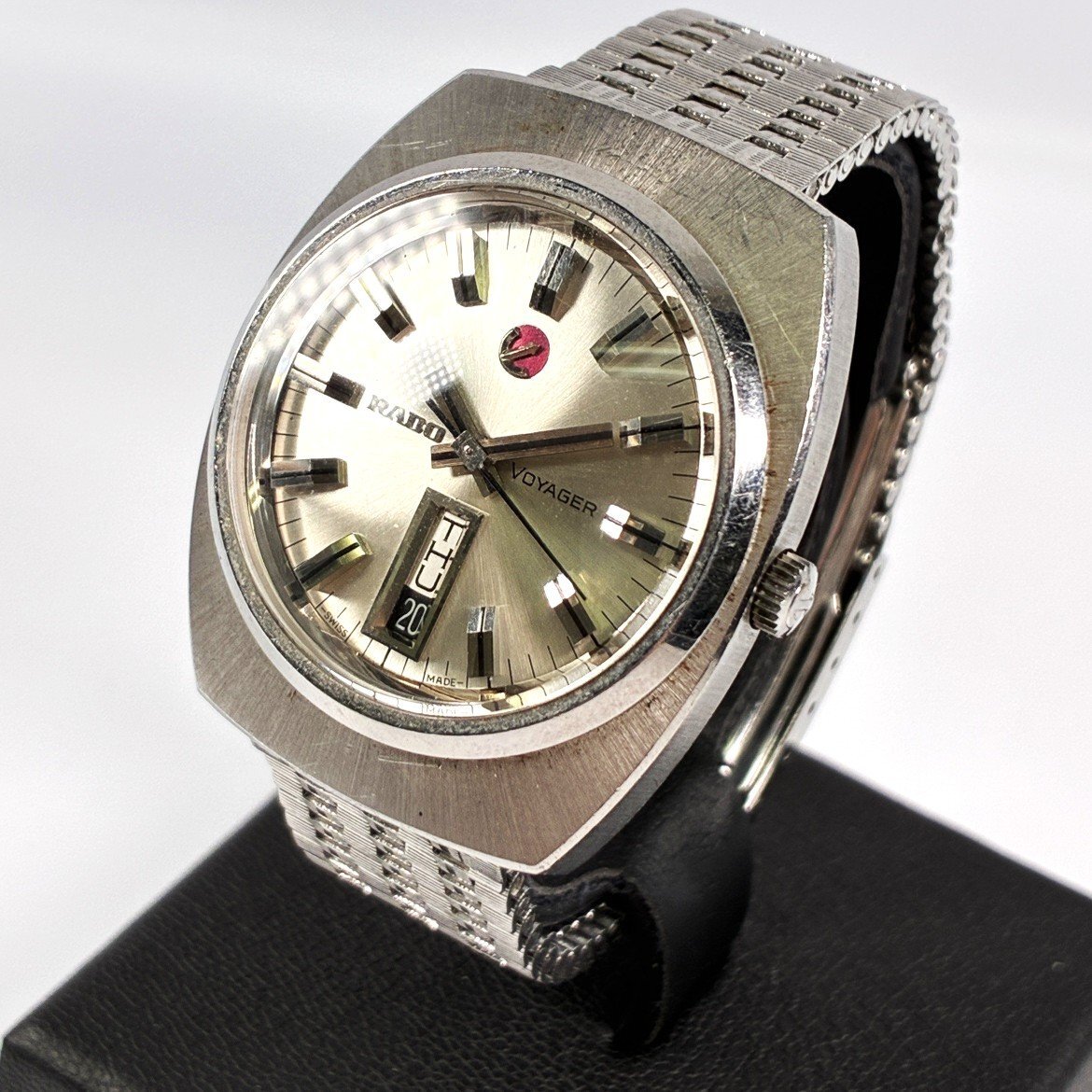 ■RADO ラドー Voyager ボイジャー 自動巻き シルバー 稼働【買取まねきや】