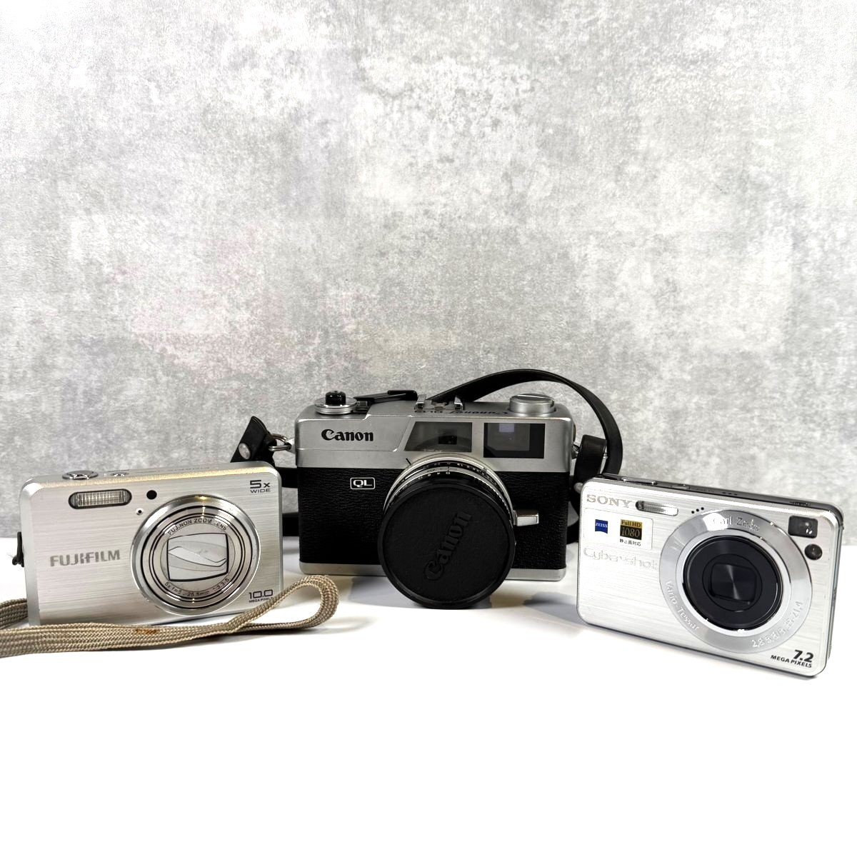 ■Canonet QL19 FinePix J150W Sony Cyber-shot DSC-W110 カメラ まとめ 3点 【買取まねきや】