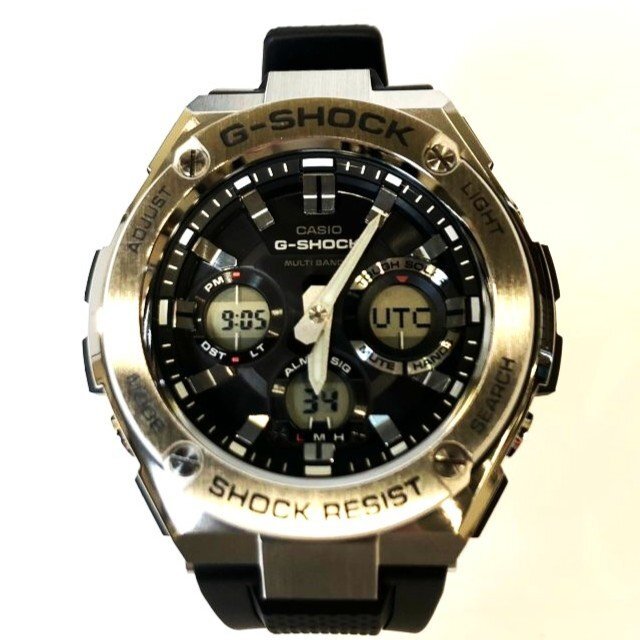 ■ Casio G-SHOCK GST-W110D ソーラー 腕時計 可動 箱付き【買取まねきや】