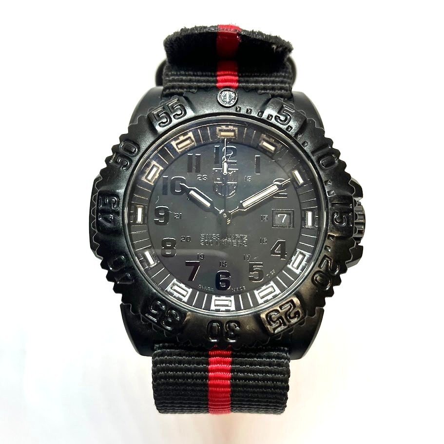 ■ルミノックス LUMINOX 腕時計 3050 3950 クオーツ ブラック 不動 重量51.51ｇ 計1点【買取まねきや】