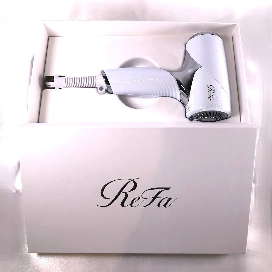 ■Refa リファ ドライヤー ビューティックドライヤー ホワイト 高級ドライヤー RE-BX-02A 美髪 専用箱付 専用ポーチ付【買取まねきや】