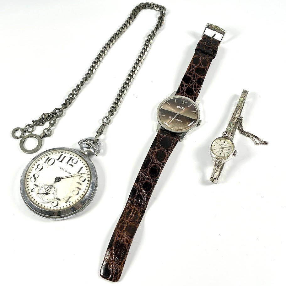 ■Vulcain ヴァルカン SEIKO セイコー Waltham ウォルサム 腕時計 懐中時計 計3点【買取まねきや】