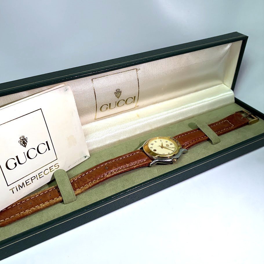 ■GUCCI グッチ 時計 腕時計 クォーツ 8000L レディース 不動品 計1点【買取まねきや】