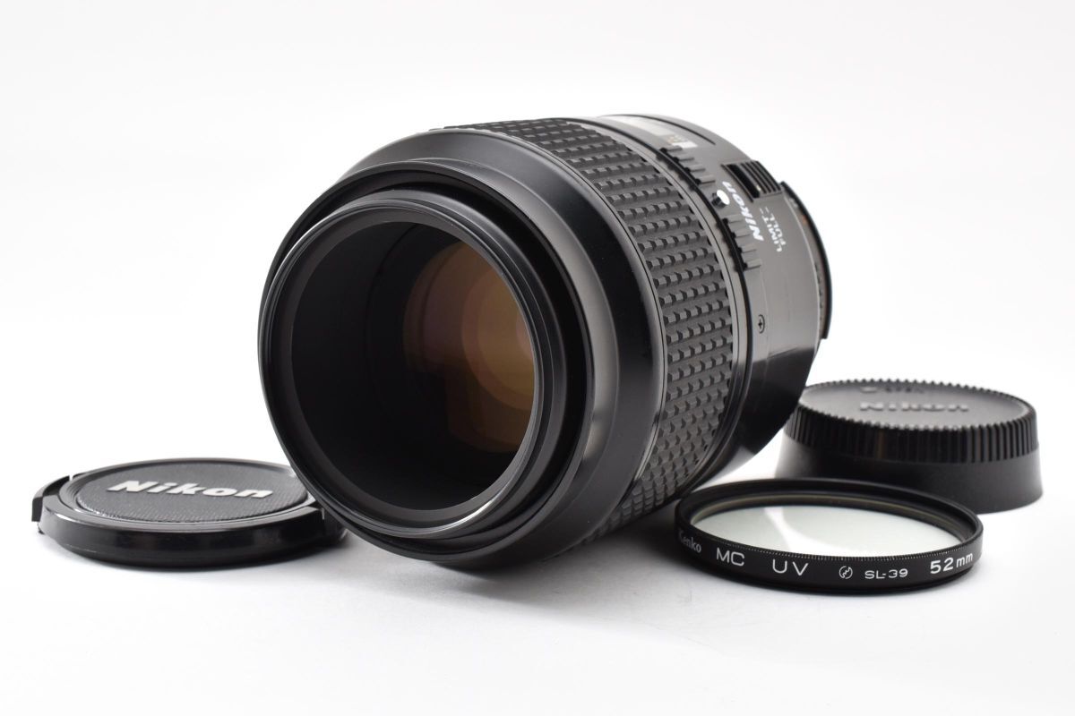 4419-60 完動良品 Nikon AF MICRO Nikkor 105mm 1:2.8 AF Macro Lens 単焦点 中望遠 マイクロ マクロレンズ ニコン 保護フィルター付