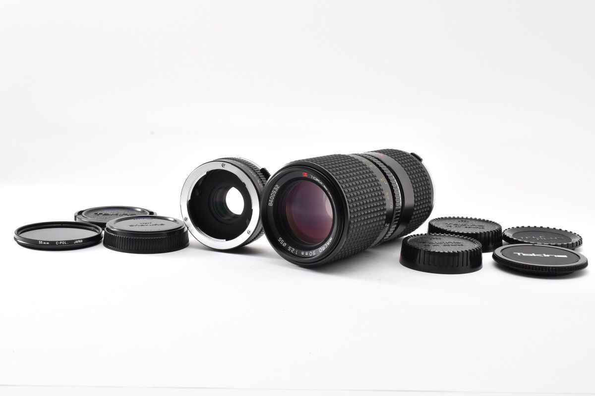 4423-60 完動良品 Tokina AT-X Macro 90mm 1:2.5 MACRO EXTENDER Kenko MC4 O/OM 単焦点 マクロレンズ オリンパス Olympus OM Mount