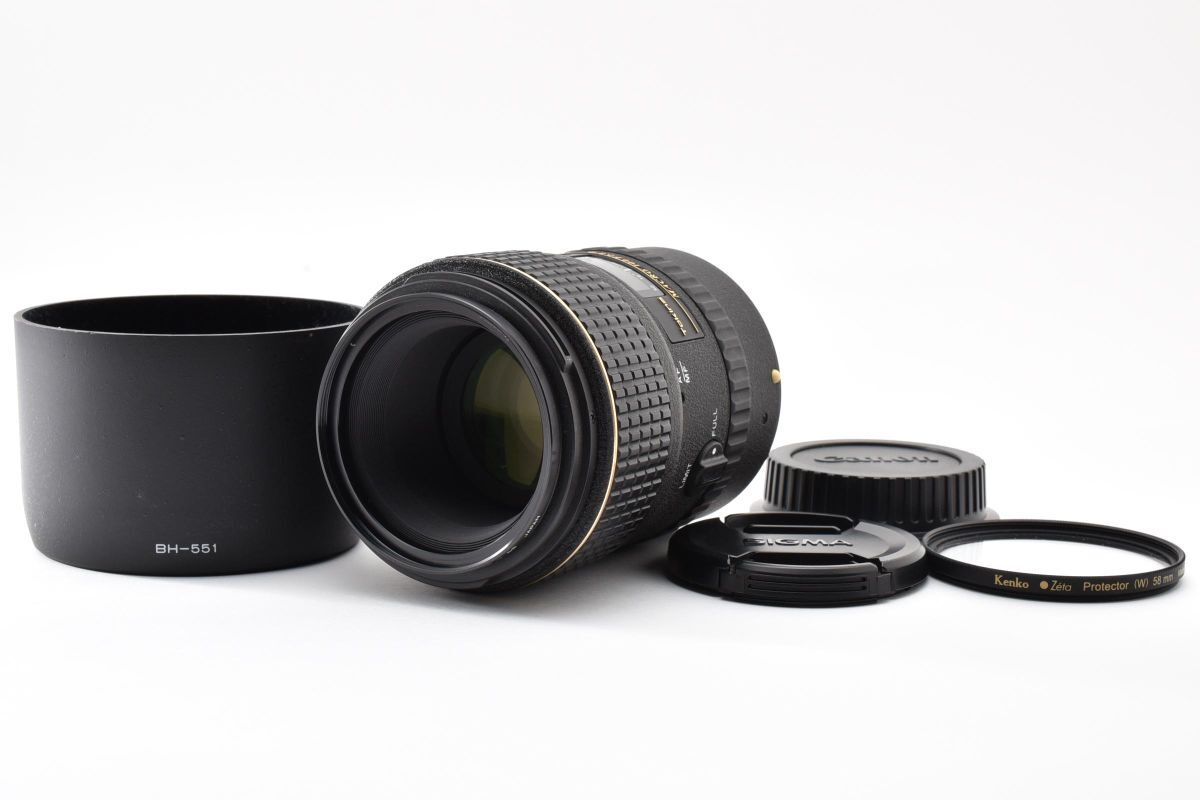 4424-60 完動品 Tokina AT-X Pro MACRO 100mm F2.8 フード付 単焦点 中望遠マクロレンズ トキナー キヤノン Canon EF Mount 希少品 ※1