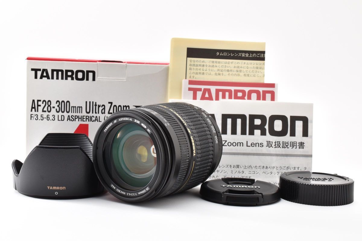 4426-60 元箱付完動品 Tamron AF 28-300mm 1:3.5-6.3 A06 ASPHERICAL XR LD 高倍率ズームレンズ タムロン ペンタックス Pentax K Mount ※1