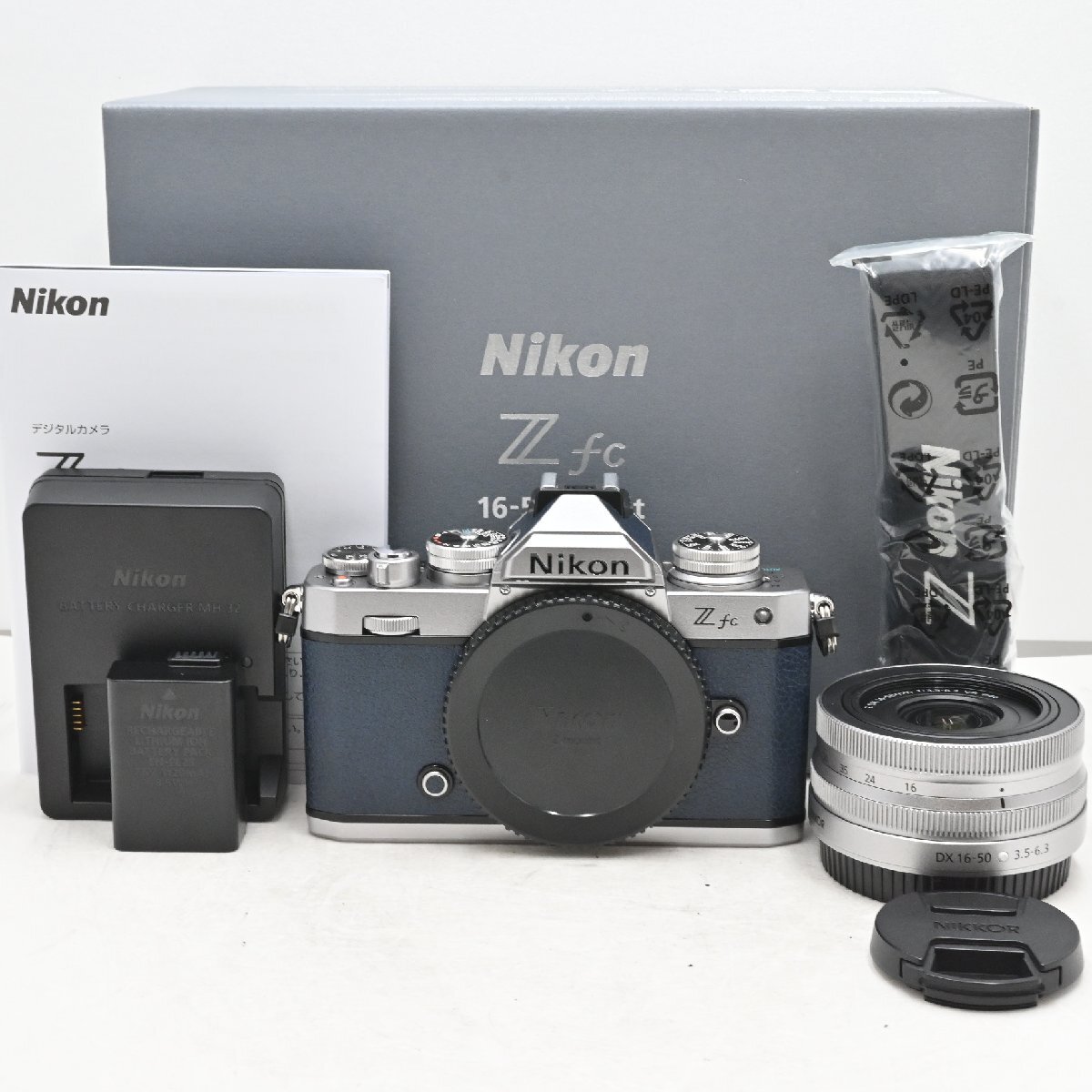 ショット数『4261』Nikon Zfc 16-50 VR レンズキット プレミアムエクステリア張替済み（チョークブルー）