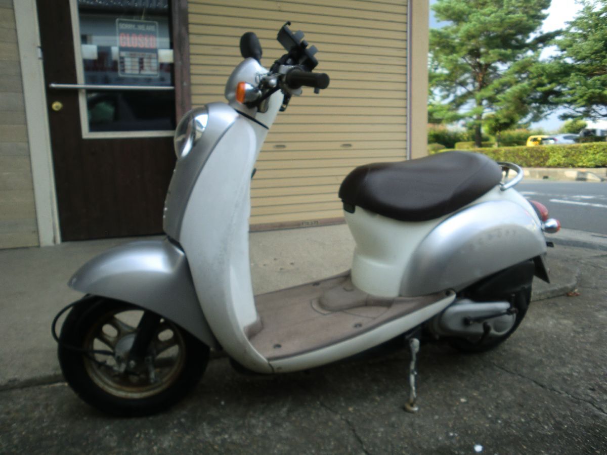 埼玉日高 実働 書類付 新品バッテリー ホンダ クレアスクーピー AF55 純正キー1本 シャッターキー サイドスタンド リアボックス