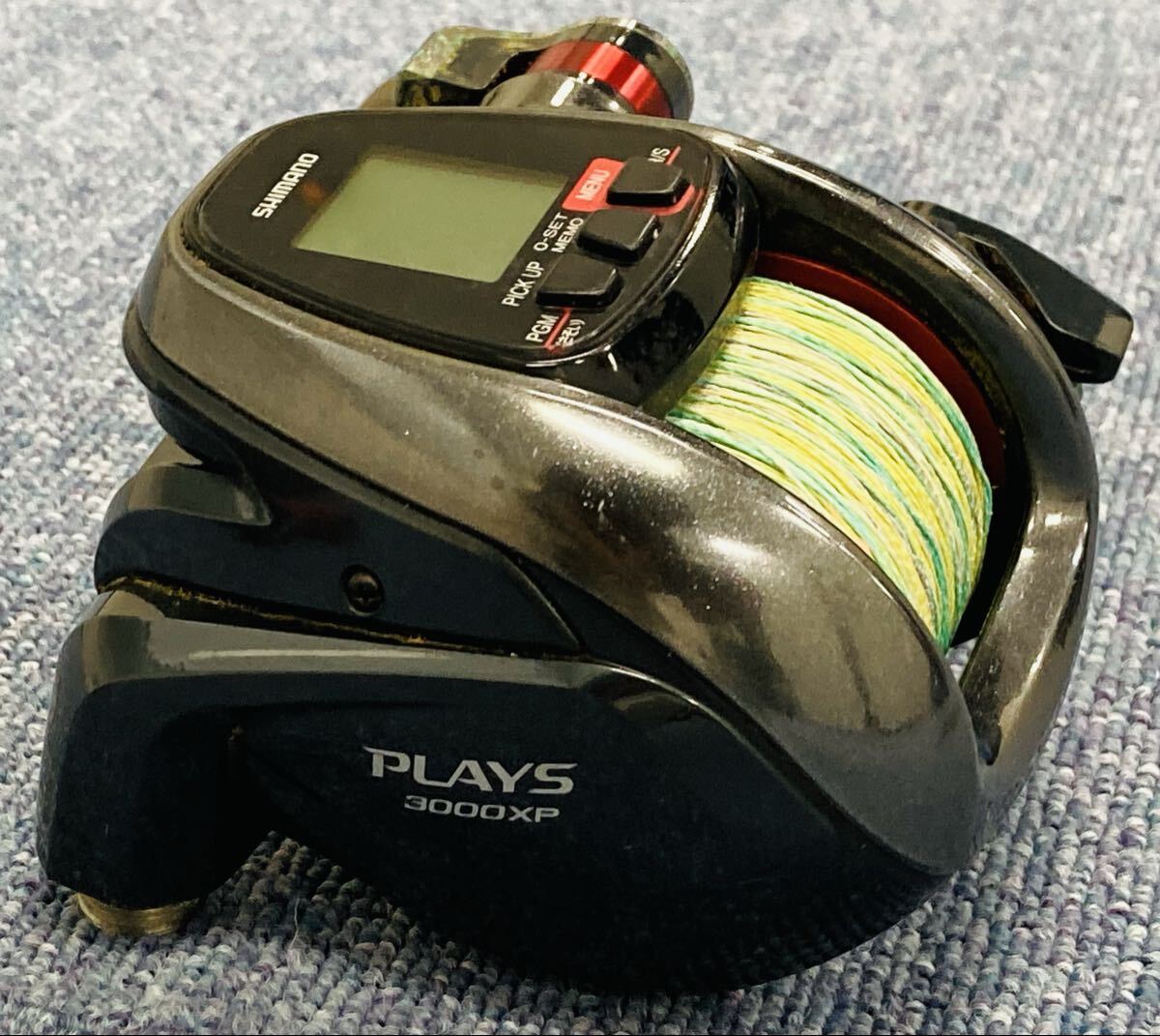 SHIMANO シマノ プレイズ PLAYS 3000XP 電動リール ジャンク出品 1円スタート リール ライン付き コード付き 船釣り 動作未確認 落とし込み