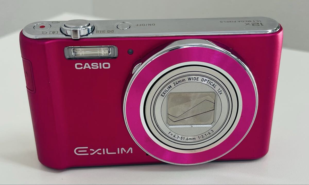 CASIO カシオ カメラ コンパクトデジタルカメラ 1円スタート 動作未確認 ピンク EX-ZS190 12x 16.1 MEGA PIXELS デジカメ