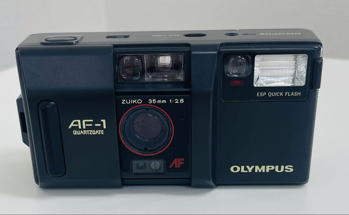 オリンパス OLYMPUS 1円スタート コンパクトフィルムカメラ カメラ 動作未確認 AF-1 QUARTZDATE ブラック