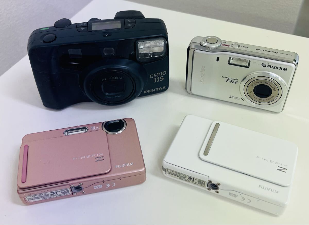 富士フイルム FUJIFILM デジカメ Z300 FINEPIX Z FinePix F460 カメラ PENTAX 1円スタート 4台まとめ 動作未確認 